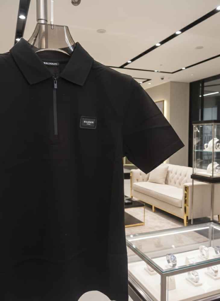 Balmain Black Premium Quality T-shirt-5