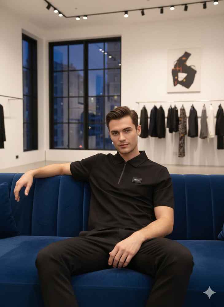 Balmain Black Premium Quality T-shirt-1