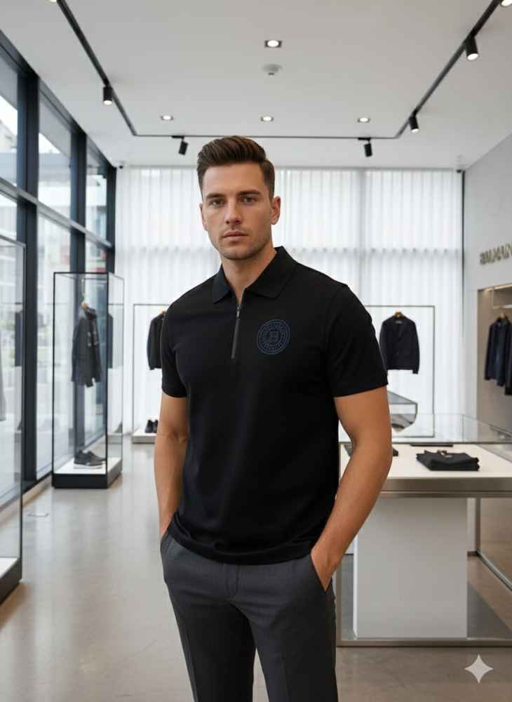 Balmain Black Premium Quality T-shirt-thumb-0