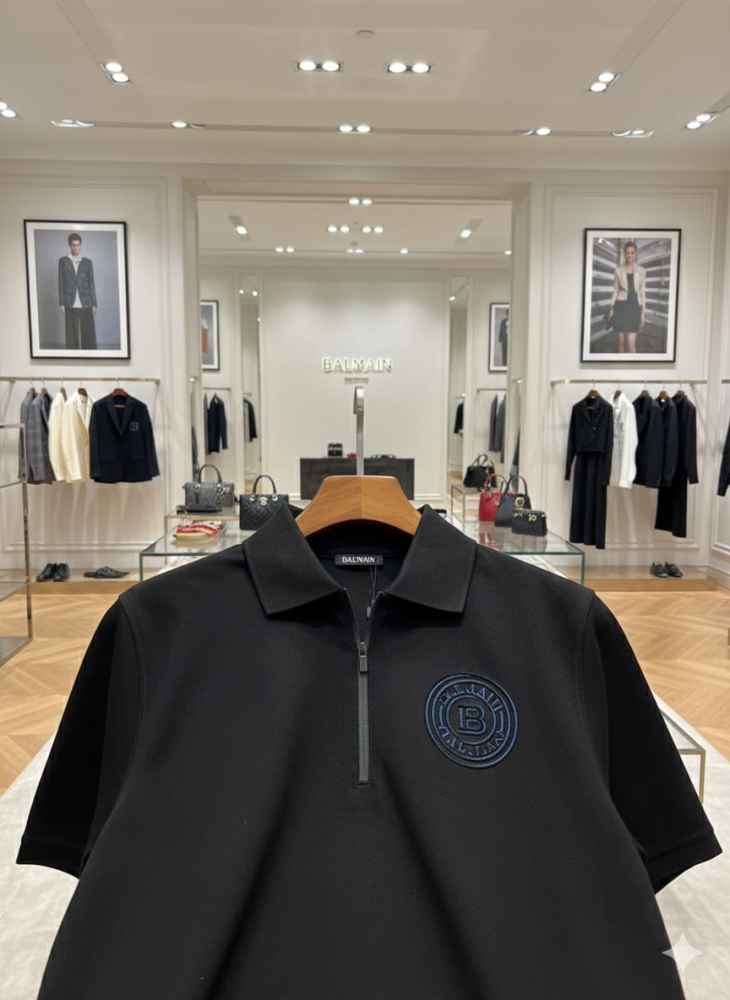 Balmain Black Premium Quality T-shirt-thumb-4