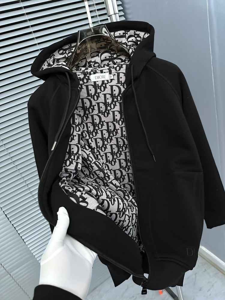 Dior Black Oblique Premium Quality Zipper-3