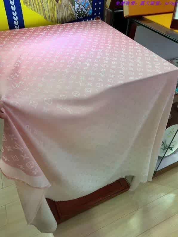 Louis Vuitton Designer Pink Ombre Stole-thumb-2
