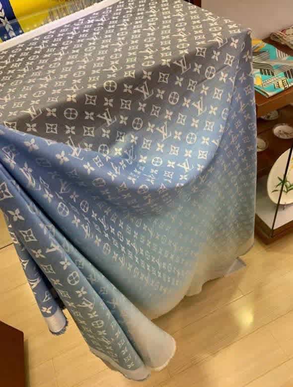 Louis Vuitton Designer Blue Ombre Stole-thumb-1