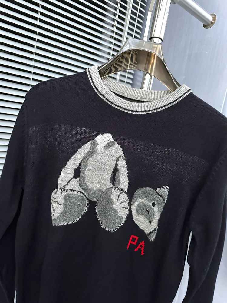 Palm Angels Black High-End Authentic Quality Pullover-2