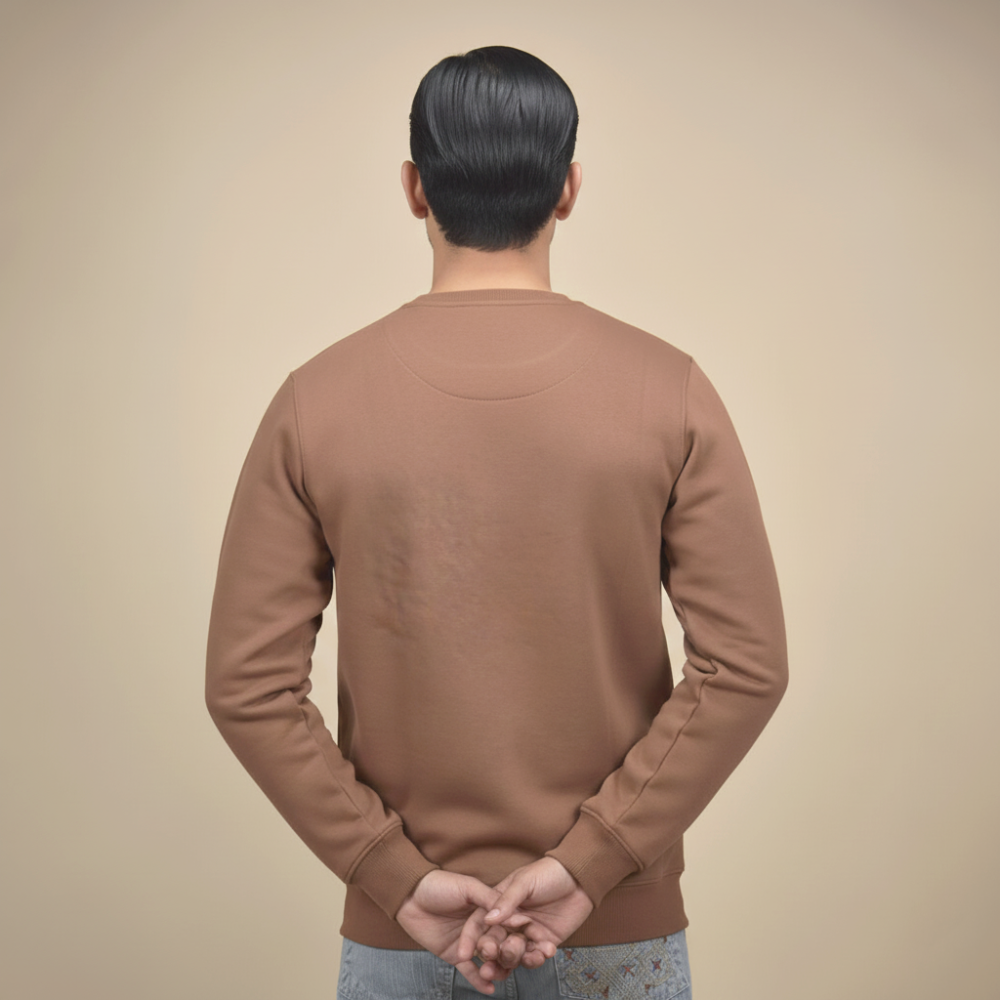 Armani Exchange Brown Premium Quality Sweatshirt-thumb-3