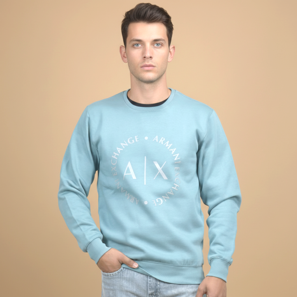 Armani Exchange Blue & Green Premium Quality Sweatshirt-1