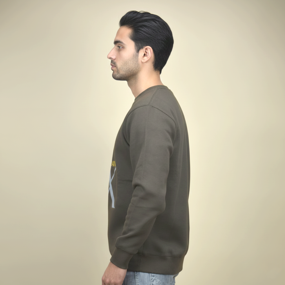 Armani Exchange Army Green Premium Sweatshirt-thumb-2