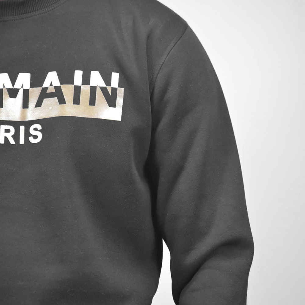 Balmain Black Premium Quality Sweatshirt-thumb-4