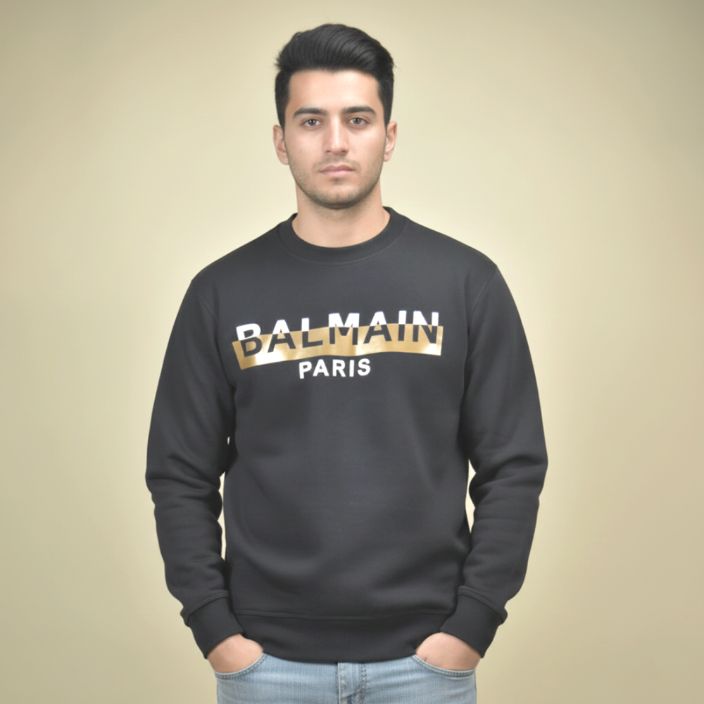 Balmain Black Premium Quality Sweatshirt-thumb-1