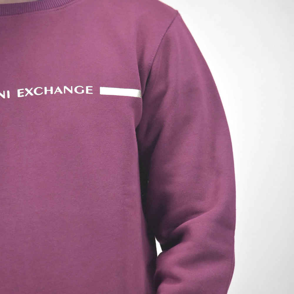 Armani Exchange Wine Premium Quality Sweatshirt-thumb-4