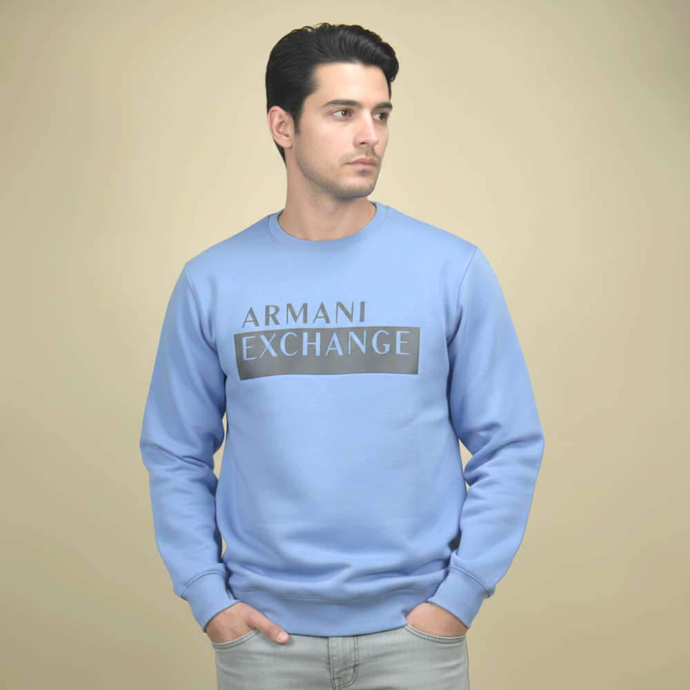 Armani Exchange Blue Premium Quality Sweatshirt-1