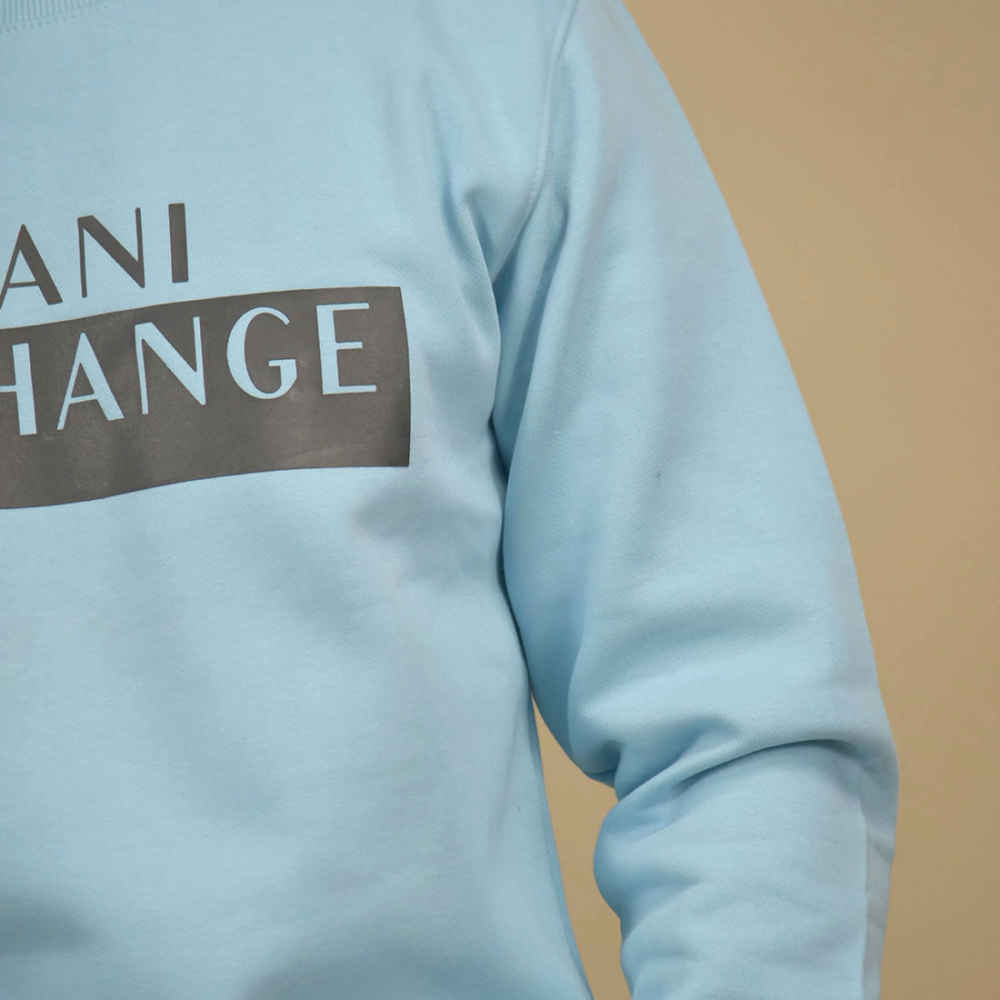 Armani Exchange Sky Blue Premium Quality Sweatshirt-4