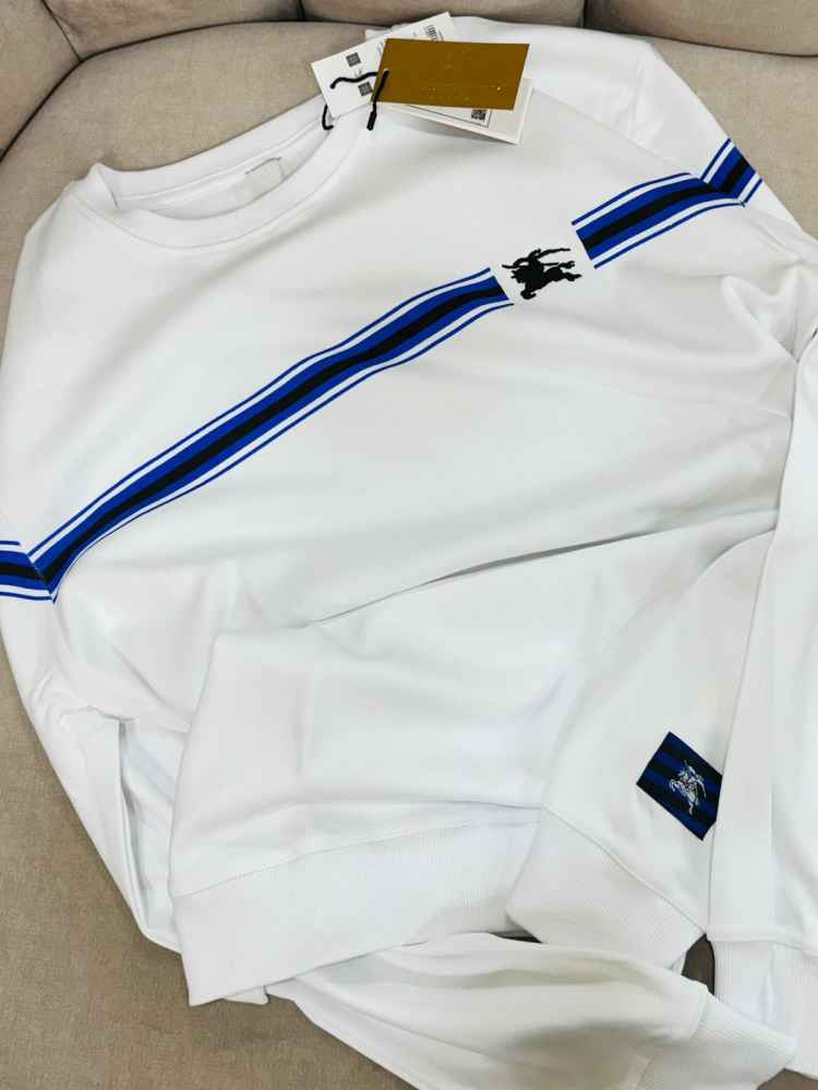 Burberry White Premium Exclusive Polo T-shirt-thumb-0