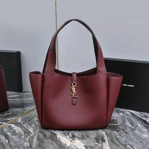 YSL Wine Premium Quality Bucket Bag-thumb-0