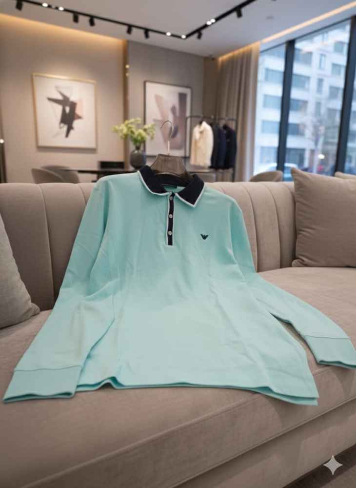 Emporio Armani Blue Premium Quality Polo-tshirt-2