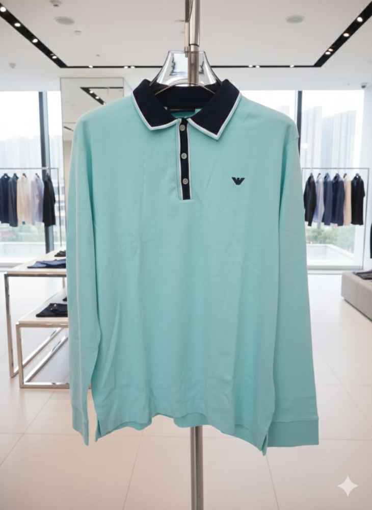 Emporio Armani Blue Premium Quality Polo-tshirt-6