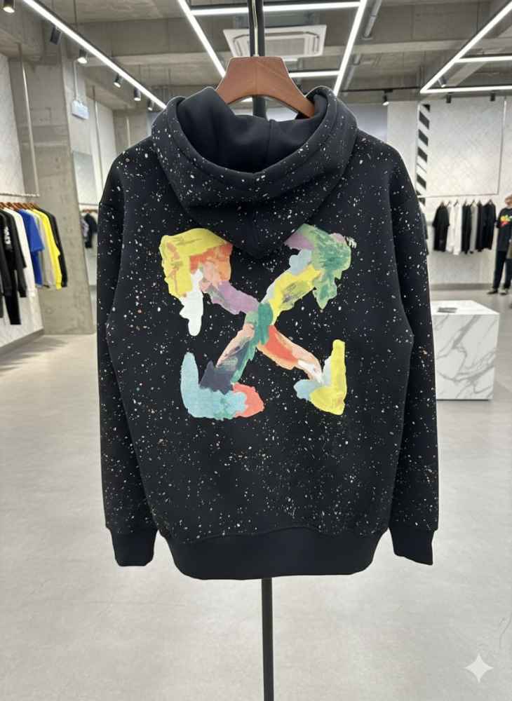 Off White Black Premium Quality Hoodie-thumb-3