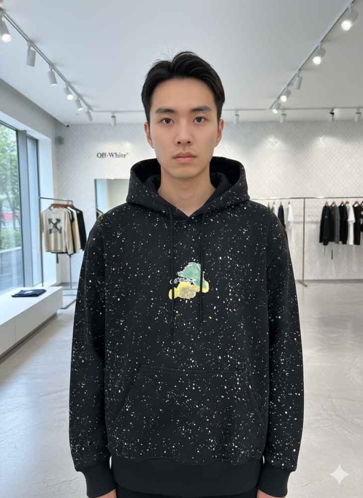 Off White Black Premium Quality Hoodie-thumb-2