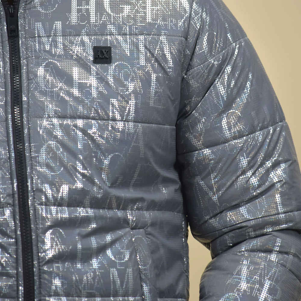 Armani Exchange Grey Premium Quality Jacket-4