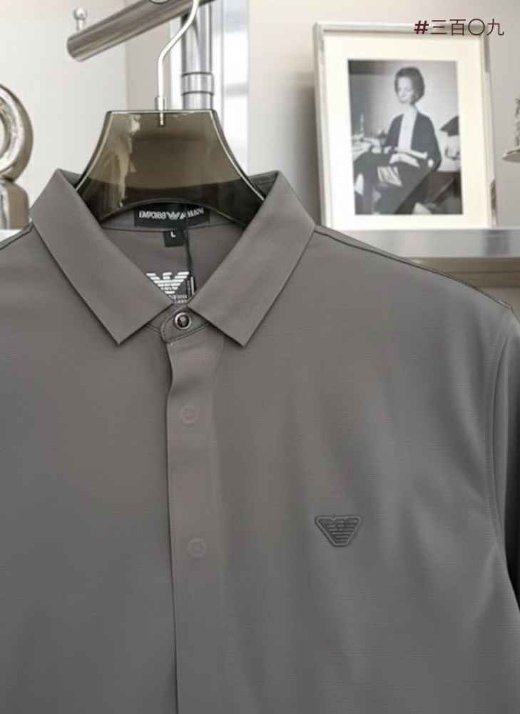 Armani Exchange Grey Premium Quality Cotton Shirt-2