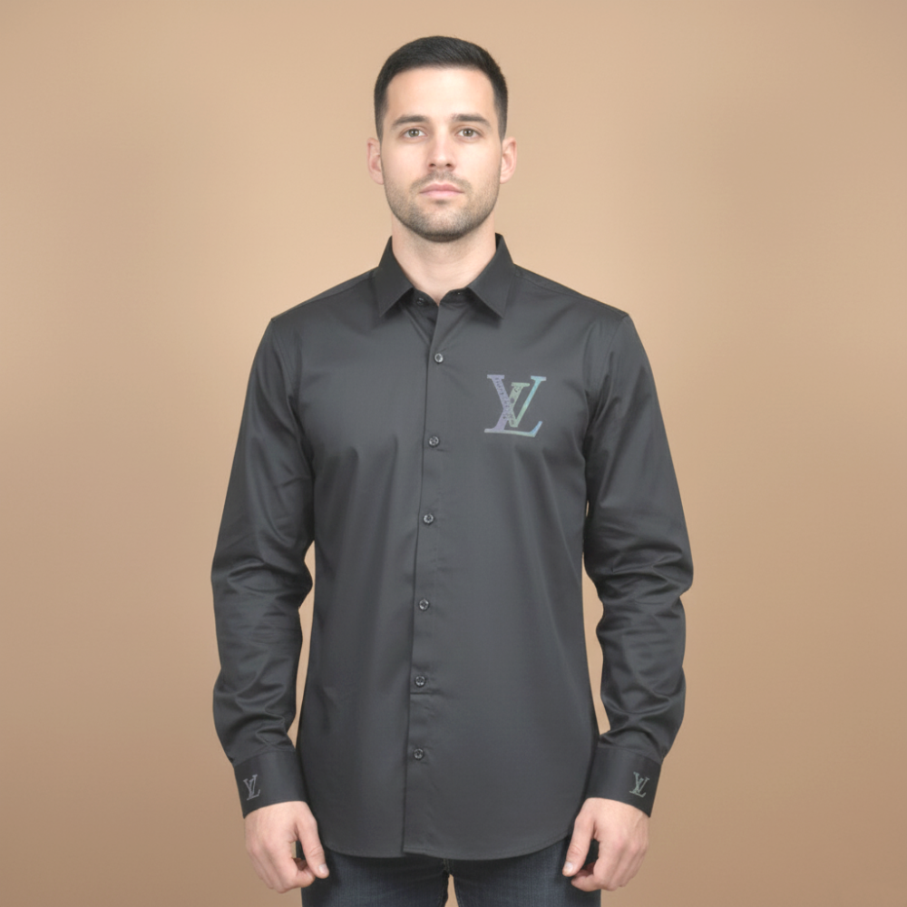 Louis Vuitton Pocket logo Black Premium Shirt-1