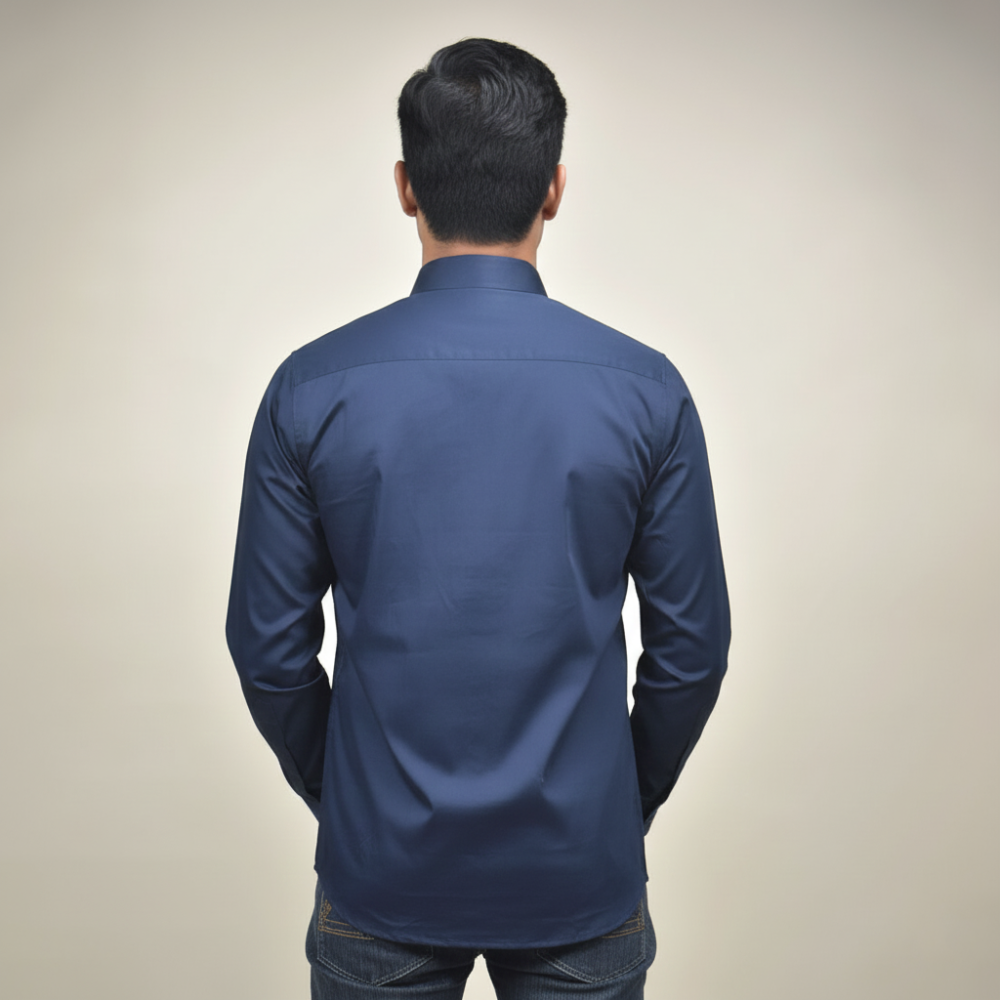 Louis Vuitton Heart Print Navy Blue Premium Shirt-3