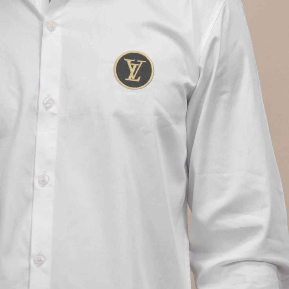 Louis Vuitton White Premium Quality Shirt-4