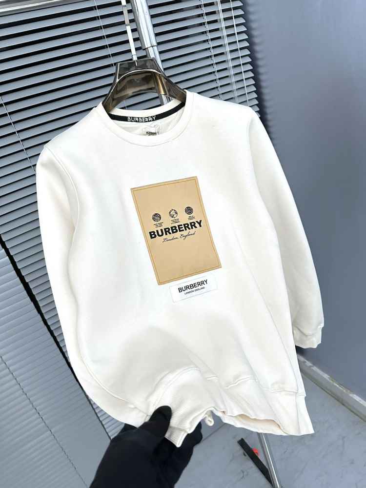 Burberry White Premium Quality Sweatshirt-thumb-4