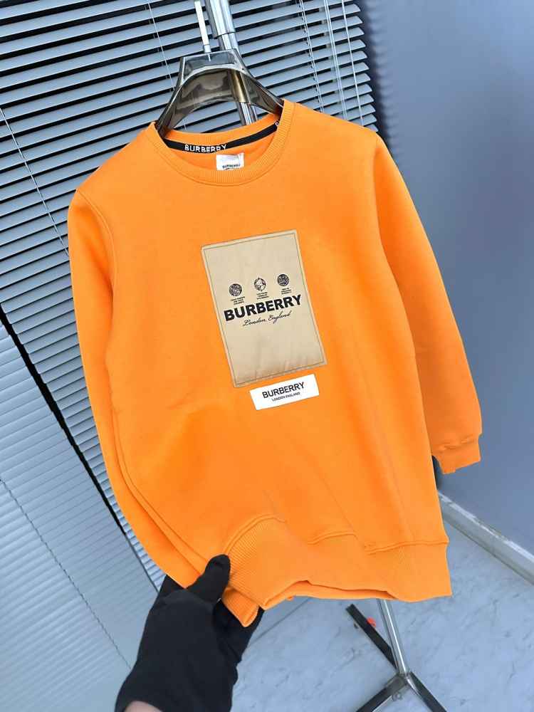 Burberry Orange Premium Quality Sweatshirt-thumb-3