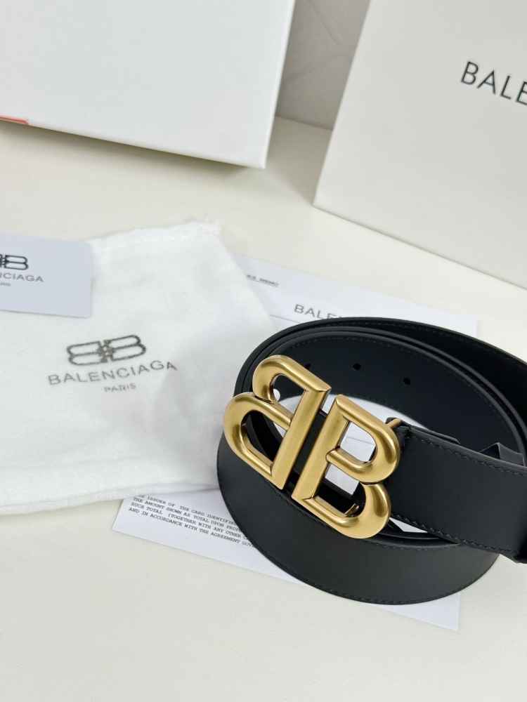 Balenciaga Black Premium Quality Leather Belt-2
