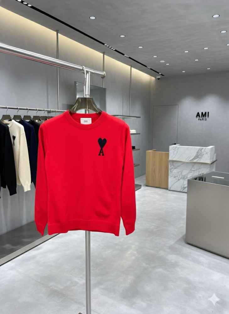 Ami Red Premium Quality Sweatshirt-thumb-1