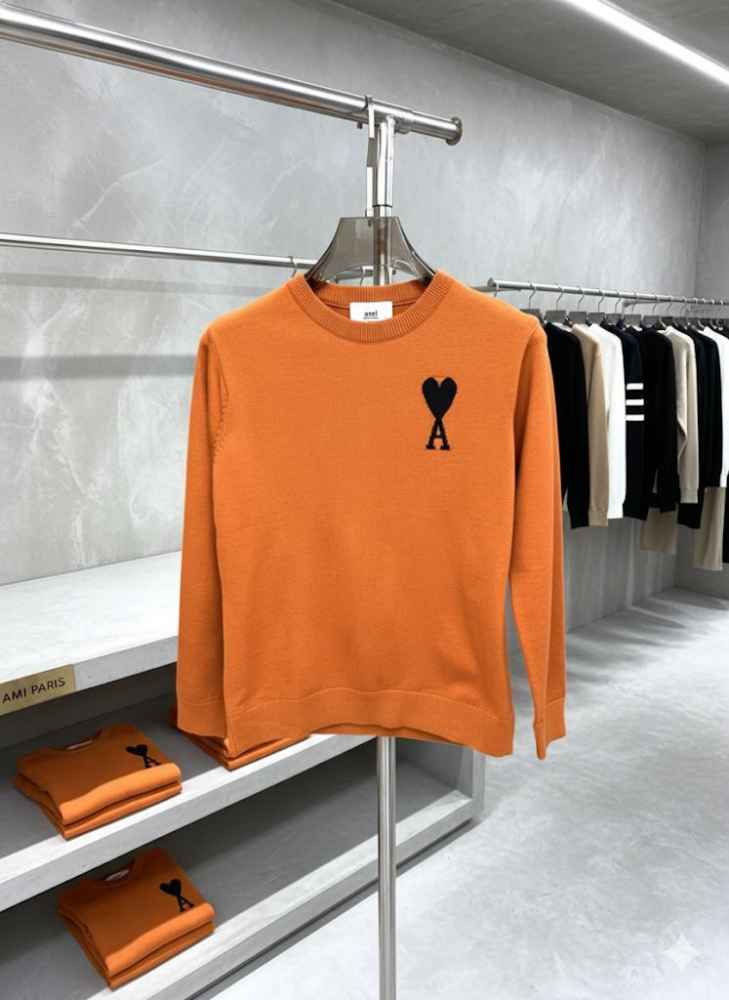 Ami Orange Premium Quality Sweatshirt-1