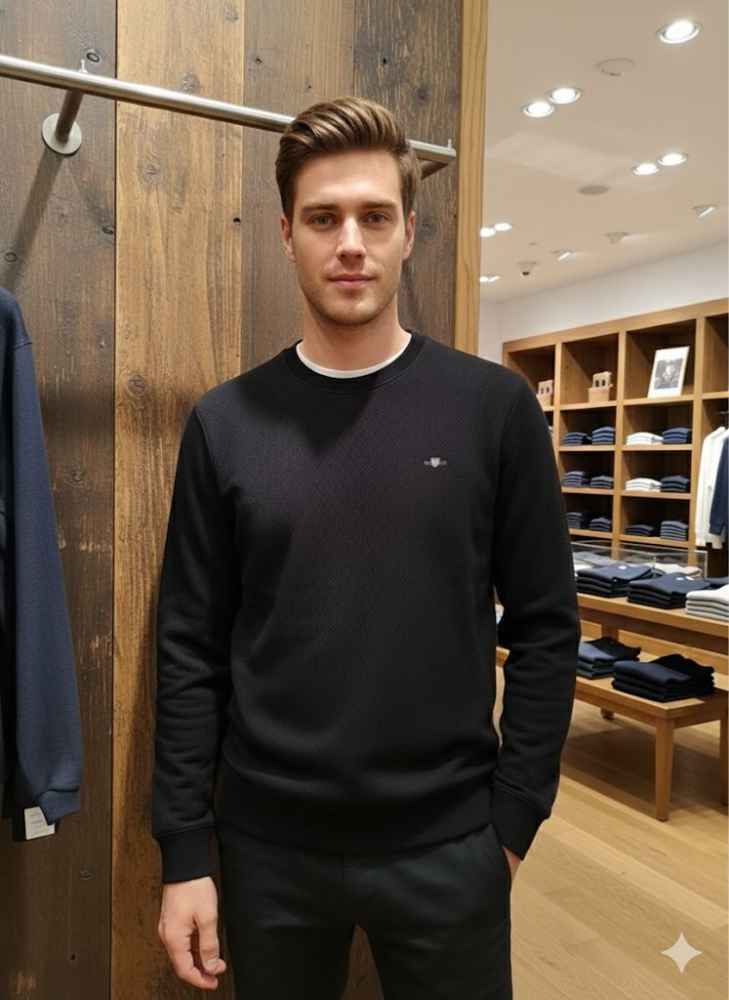 Gant Black Premium Quality Sherpa Sweatshirt-thumb-0