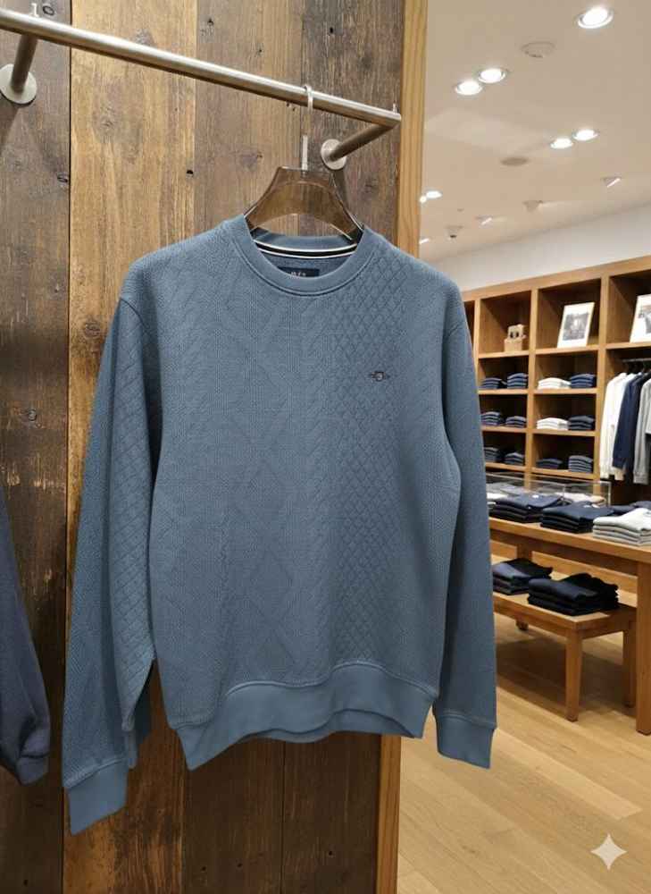 Gant Blue Premium Quality Sherpa Sweatshirt-2