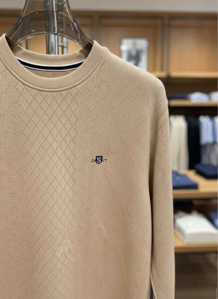 Gant Brown Premium Quality Sherpa Sweatshirt-thumb-2