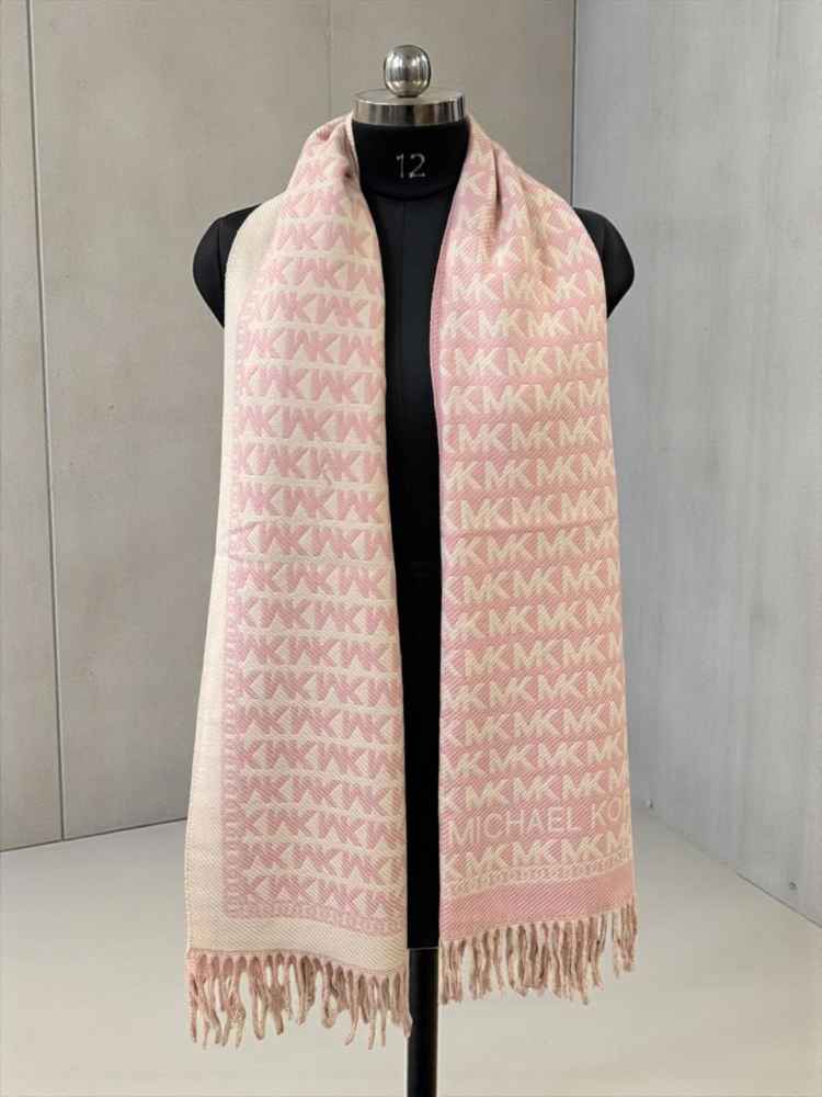 Michael Kors Pink Semi Woolen Stole-thumb-0