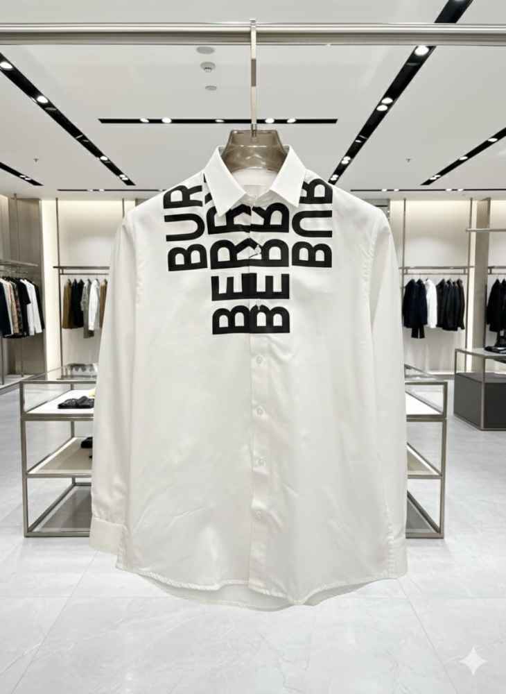 Burberry White Premium Quality Shirt-4