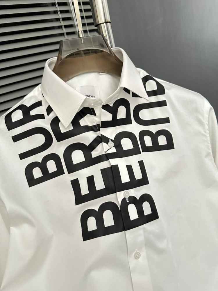 Burberry White Premium Quality Shirt-2