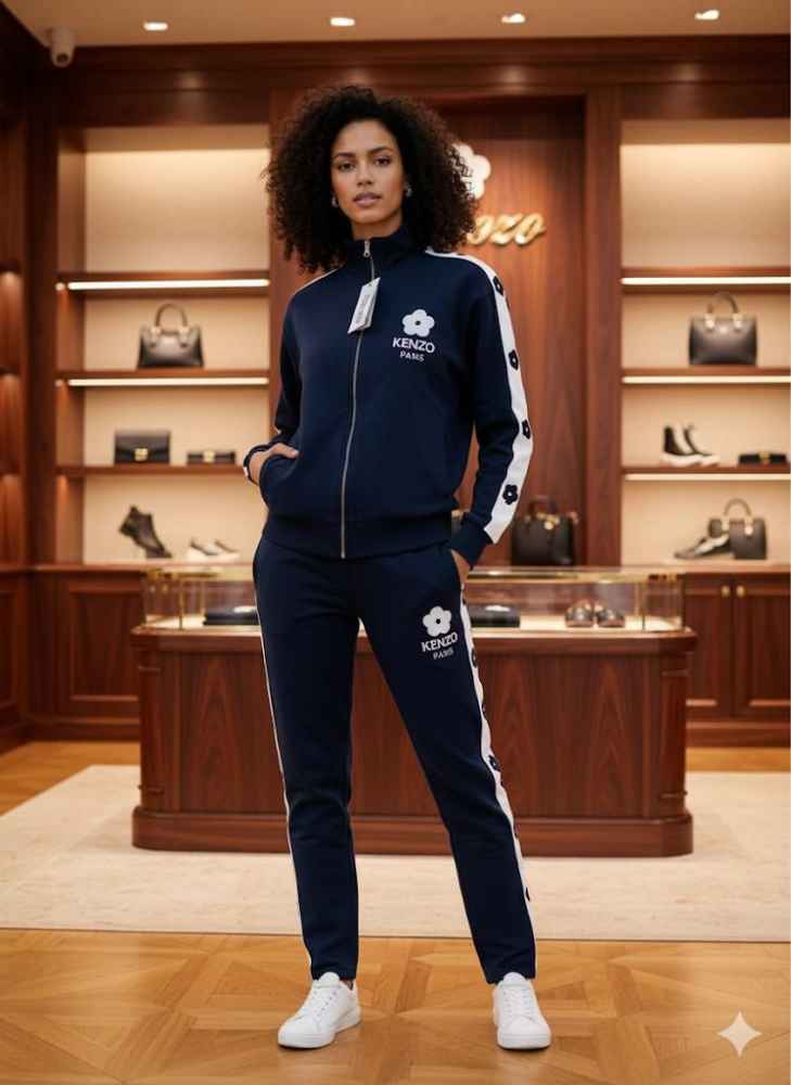 Kenzo Blue Premium Quality Winter Tracksuit-thumb-0