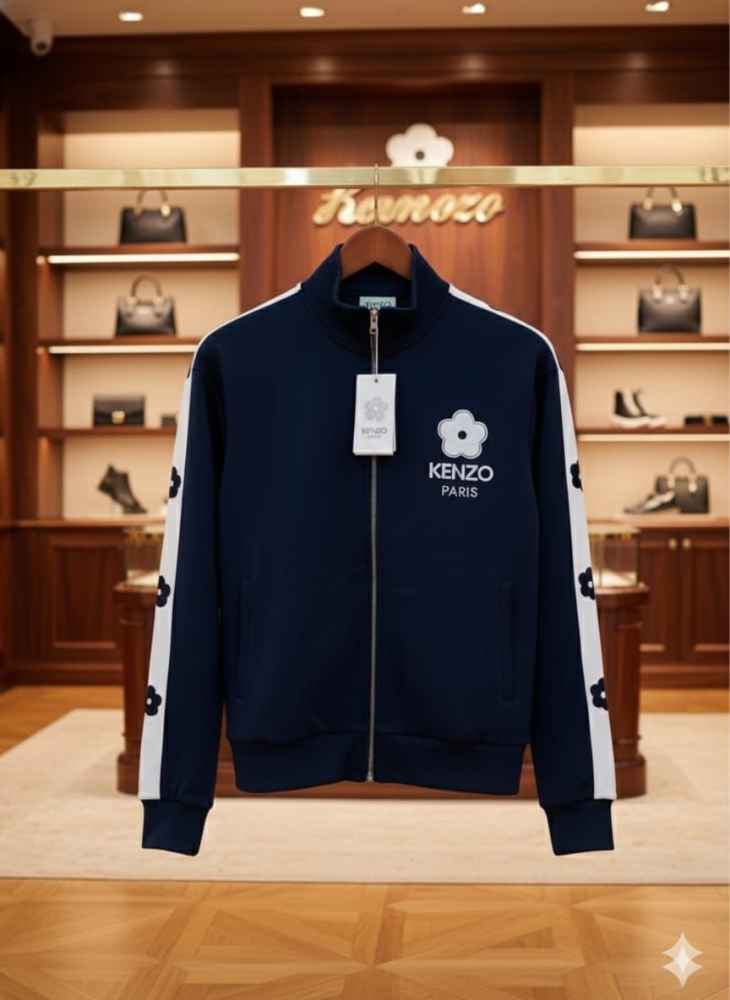 Kenzo Blue Premium Quality Winter Tracksuit-thumb-2