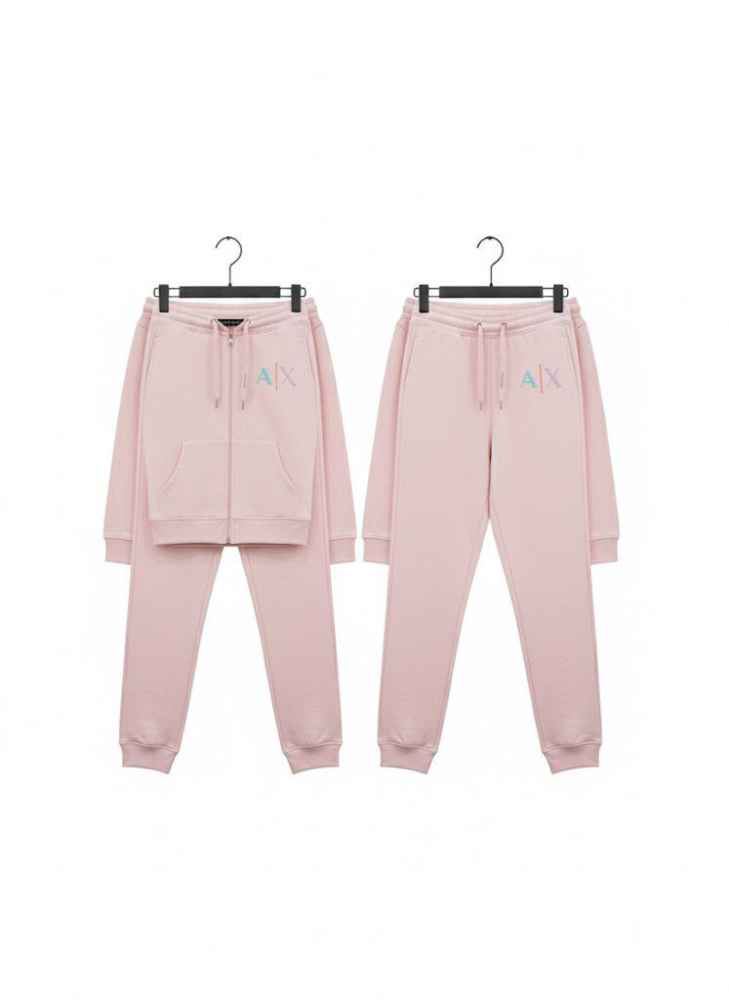 Armani Exchange Pink Premium Quality Tracksuit-thumb-1
