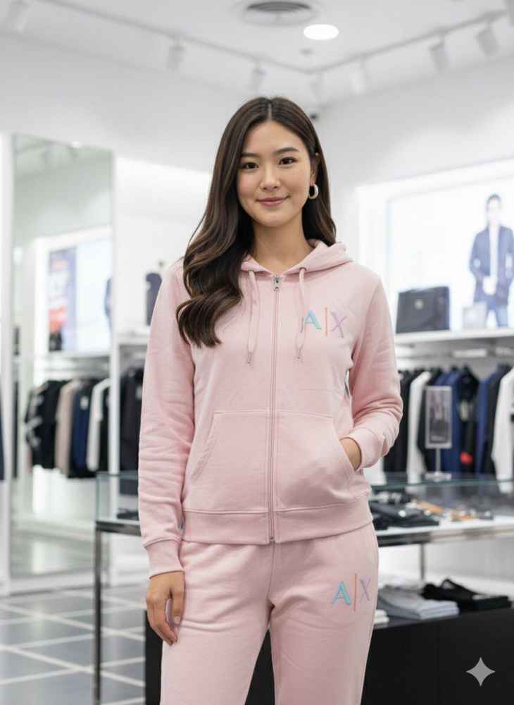 Armani Exchange Pink Premium Quality Tracksuit-thumb-2