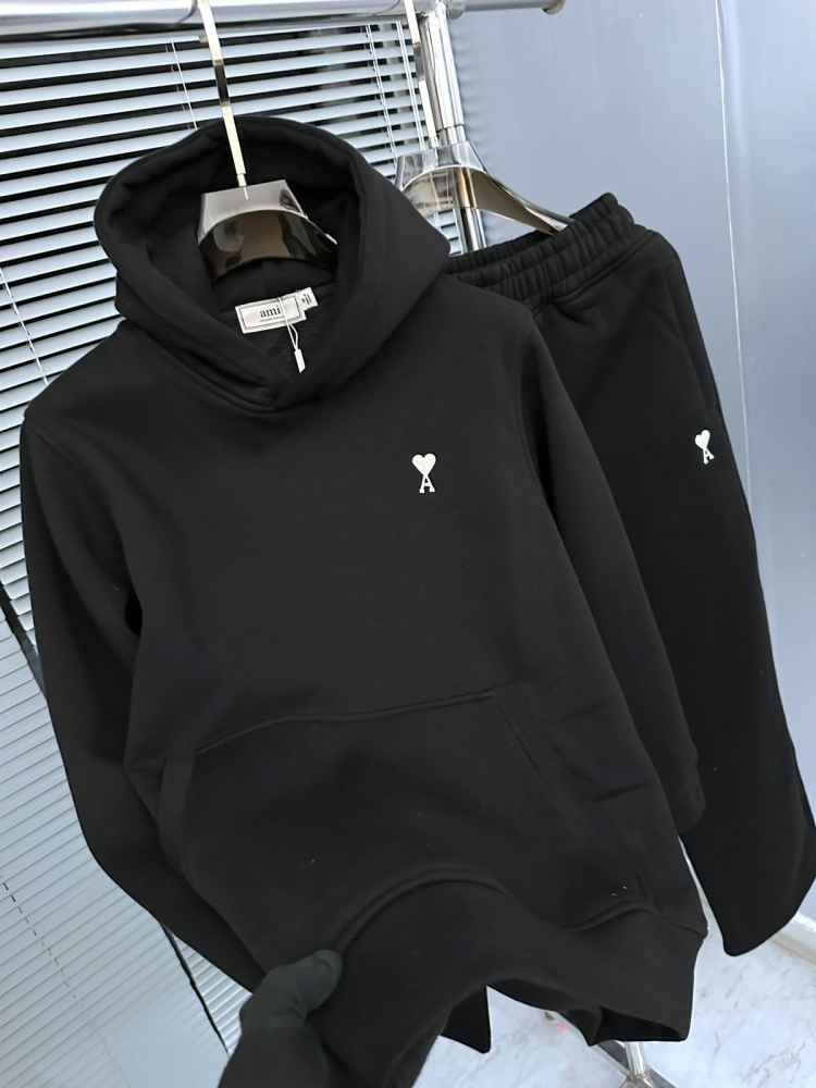 Ami Black Premium Quality high End Authentic Track Suit-thumb-0