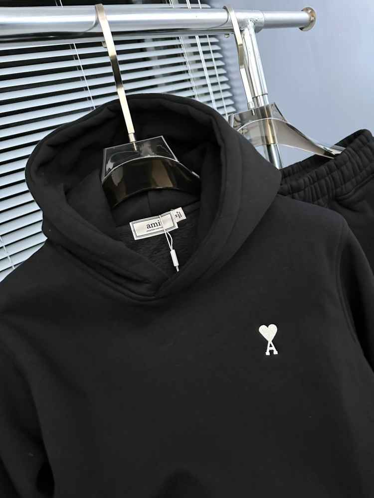 Ami Black Premium Quality high End Authentic Track Suit-thumb-1