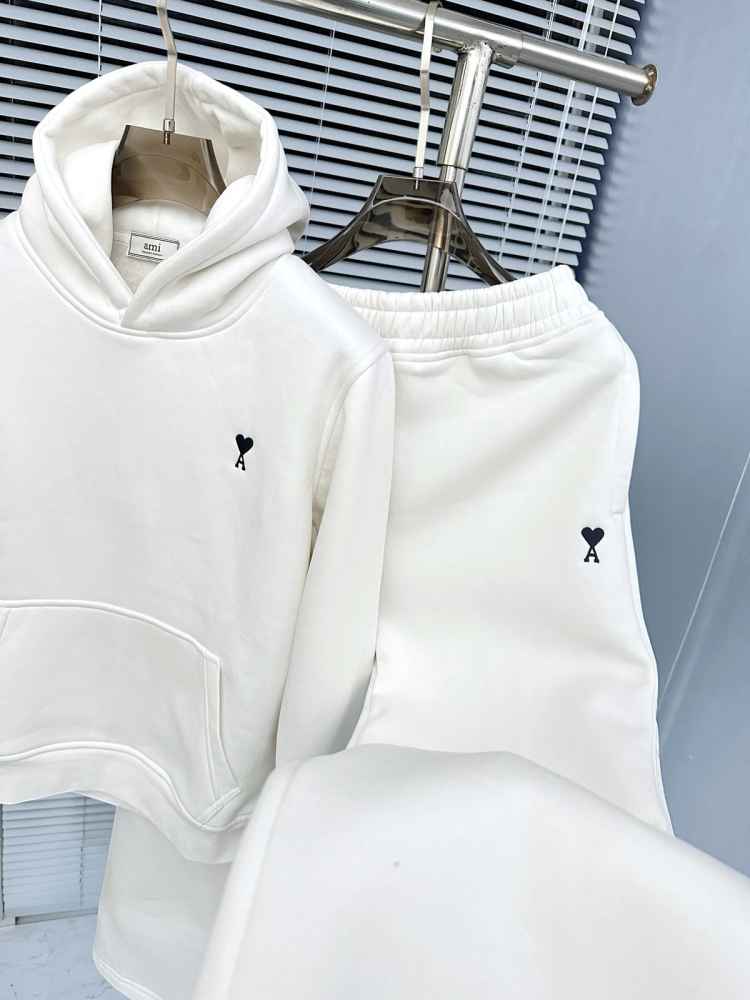 Ami White Premium Quality high End Authentic Track Suit-1