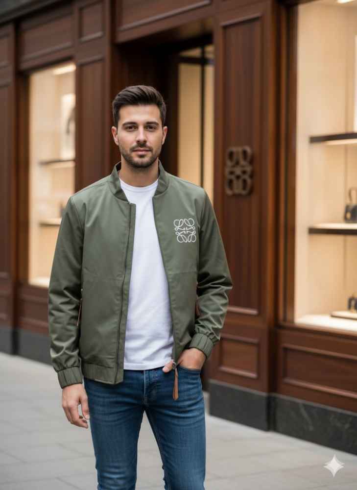 Loewe Green Oblique Premium Quality Zipper-1