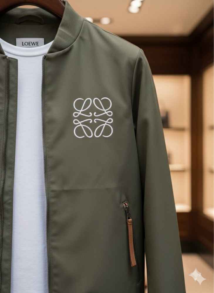 Loewe Green Oblique Premium Quality Zipper-3