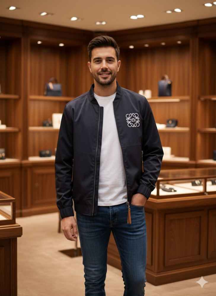 Loewe Black Oblique Premium Quality Zipper-thumb-3