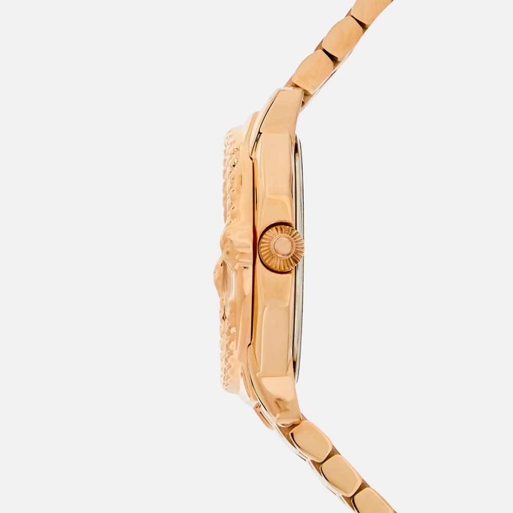 Roberto Cavalli By Franck Muller White Dial Rose Gold Strap Watch RV1L225M0061-3