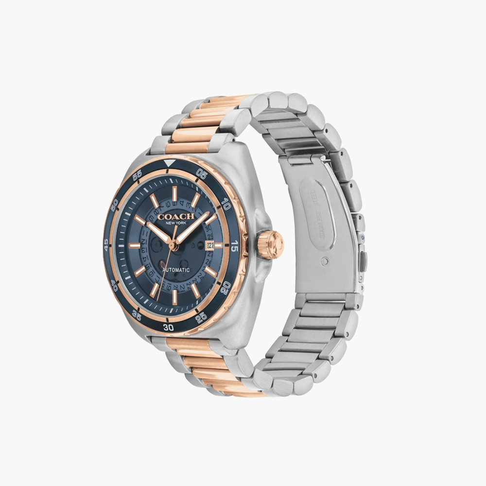 Coach Charter Dual-Tone Automatic Blue Dial Watch 14602729-1